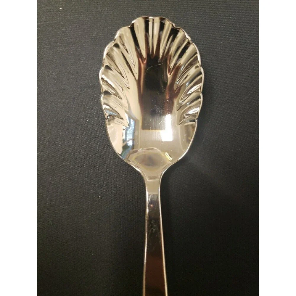 Reed & Barton CLASSIC BRAID Sugar Shell Spoon 6 3/8 